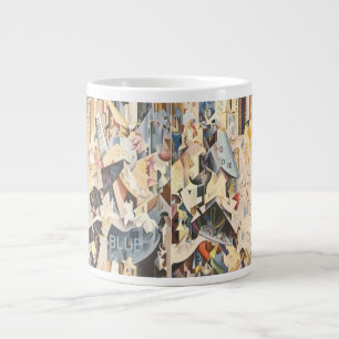 Taza De Café Grande Música Vintage, Jazz Art Déco, Rapsodia en Azul