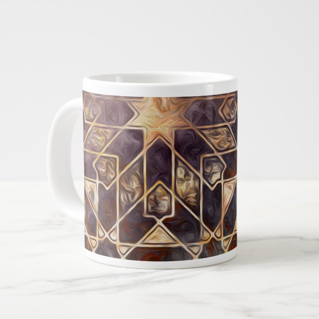 Taza De Café Grande Mystic Tiles I (Izquierda)