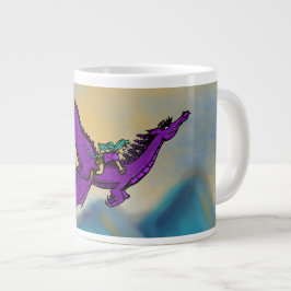 Taza De Café Grande Nata y Meeka toman vuelo