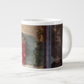 Taza De Café Grande Navidad - La Navidad está a la vuelta de la esquin