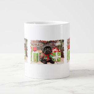 Taza De Café Grande Navidad - Shih Tzu - lirio