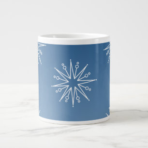 Taza De Café Grande Navidades deslumbrantes: Jumbo Mug, Azul