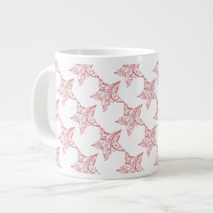 Taza De Café Grande Navidades Mug, Star Design