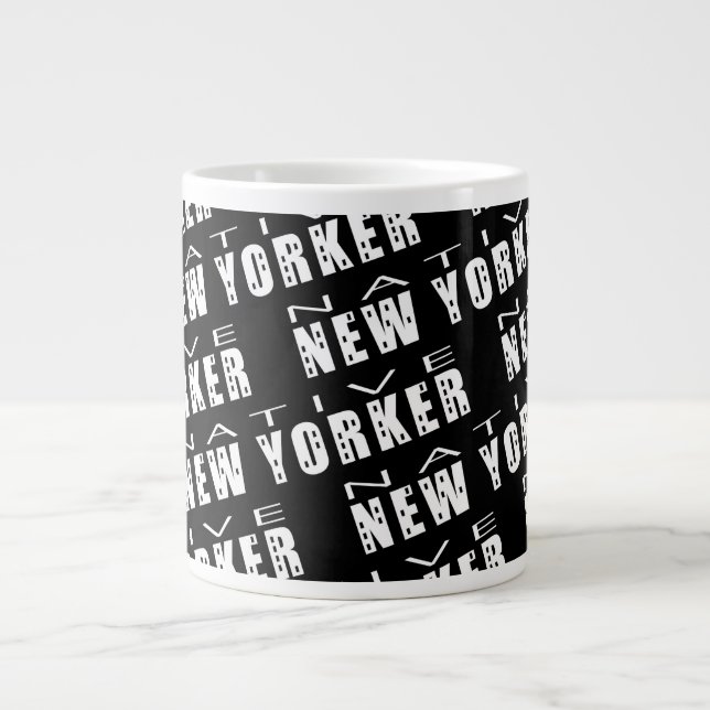 Taza De Café Grande Neoyorquino nativo (Frente)