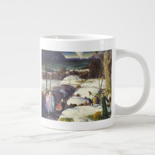 Taza De Café Grande Nieve de Pascua