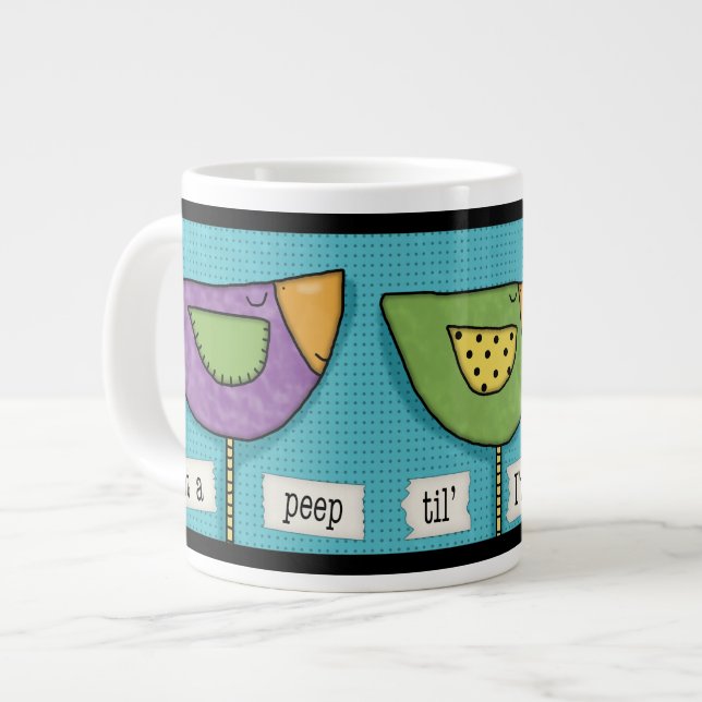 Taza De Café Grande No es un humor para beber un café popular (Izquierda)