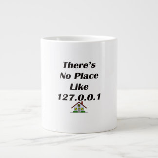 Taza De Café Grande No hay lugar como el negro con la casa