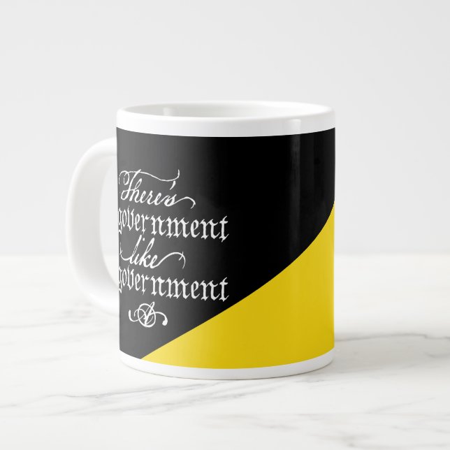 Taza De Café Grande No hay una gran mezcolanza del gobierno (Izquierda)