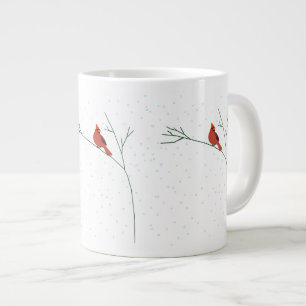 Taza De Café Grande Noche cardinal fresca