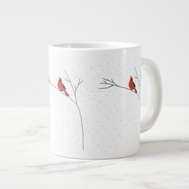 Taza De Café Grande Noche cardinal fresca (Derecha)