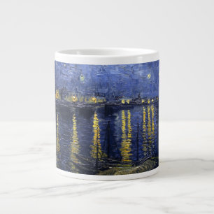 Taza De Café Grande Noche Van Gogh Starry Sobre El Ródano