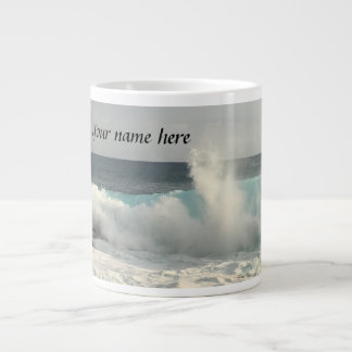 Taza De Café Grande Nombre personalizado Hawai Jumbo Café Mug