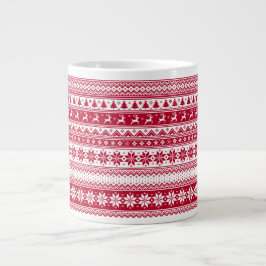 Taza De Café Grande Nórdico - Navidades escandinavos Mug