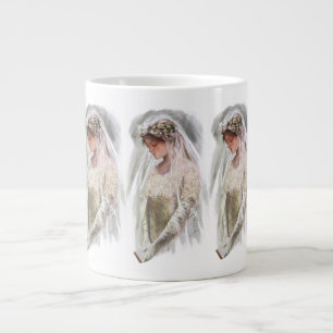 Taza De Café Grande Novia Victoriana Vintage con Biblia Harrison Fishe