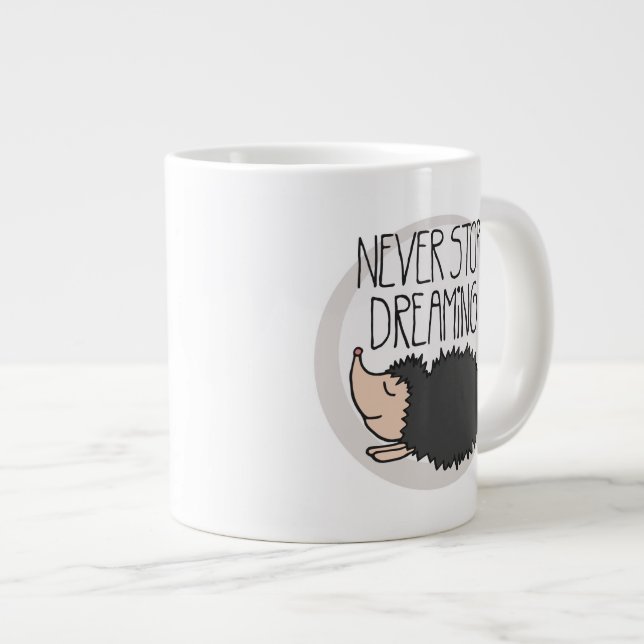 Taza De Café Grande Nunca pare el soñar (Derecha)