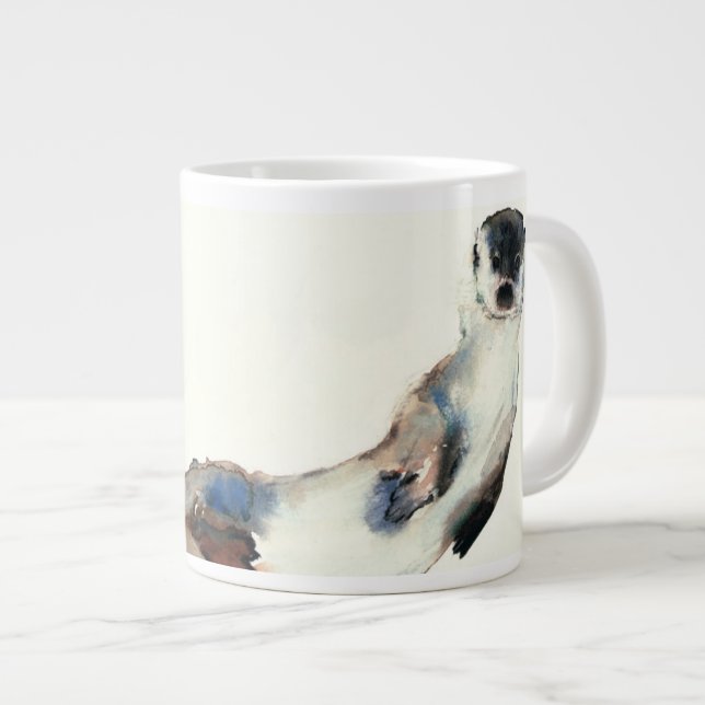 Taza De Café Grande Nutria curiosa 2003 (Derecha)