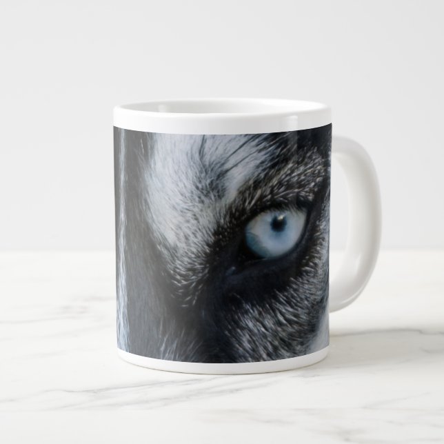Taza De Café Grande Ojos Husky Siberiano (Derecha)
