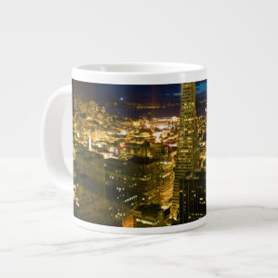 Taza De Café Grande Opinión de la noche de San Francisco.