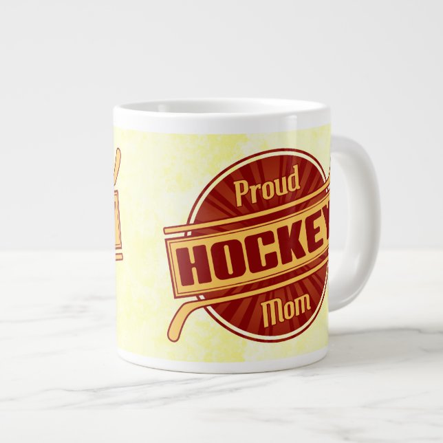 Taza De Café Grande Orgullosa Copa de Té Mug de Mamá de Hockey (Derecha)