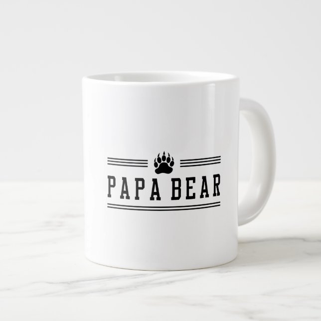 Taza De Café Grande Oso de la papá (Derecha)
