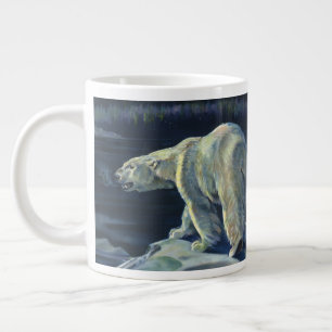 Taza De Café Grande Oso Polar Antiguo, Animales de la Vida Marina Árti