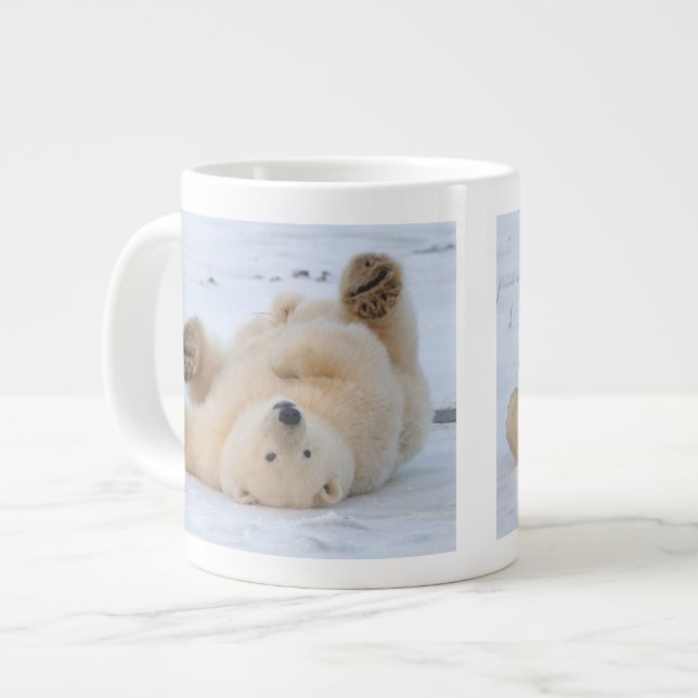 Taza De Café Grande oso polar, Ursus maritimus, cachorro 3 (Izquierda)