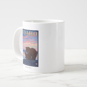 Taza De Café Grande Oso y poster del viaje de CubIdahoVintage