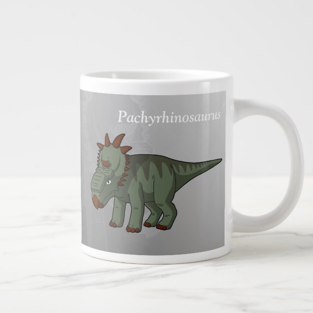 Taza De Café Grande Pachyrhinosaurio Dinosaurio (Derecha)