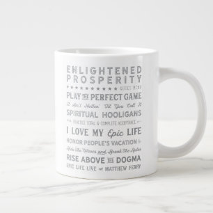Taza De Café Grande Palabras del transbordador de Matthew de la