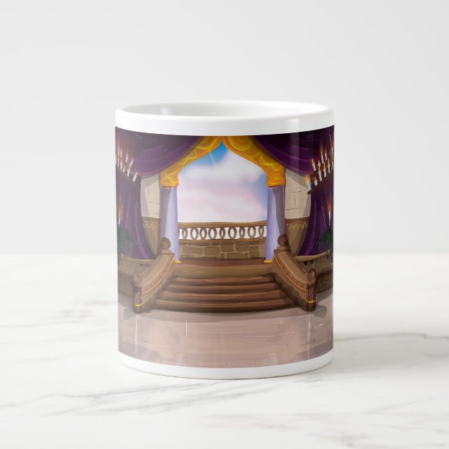 Taza De Café Grande Palacio Romano (Frente)