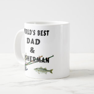 Taza De Café Grande Papá de la pesca