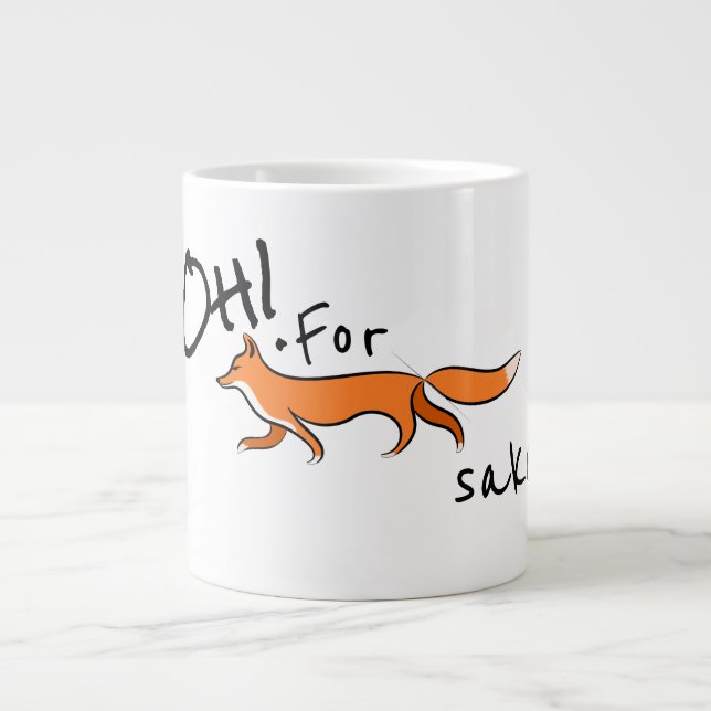 Taza De Café Grande Para el motivo del Fox (Frente)