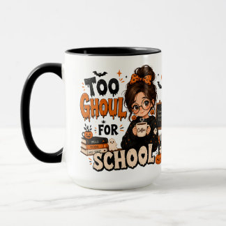 Taza de café grande para profesores de Halloween c