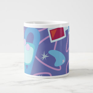 Taza De Café Grande Patrón de Boomerang de Especificaciones 3D de los