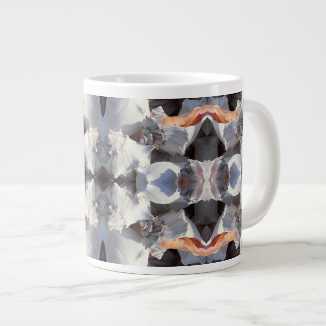 Taza De Café Grande Patrón de Conchas Marinas (Derecha)