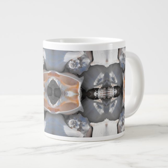 Taza De Café Grande Patrón de conchas marinas (Derecha)