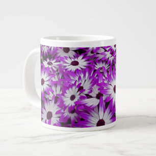 Taza De Café Grande Patrón de flores, Jardines Kuekenhof, Lisse,