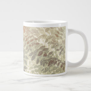 Taza De Café Grande Patrón de hojas de arveja Islas San Juan, WA