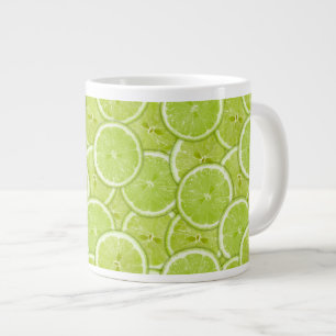 Taza De Café Grande Patrón De Lime Verde