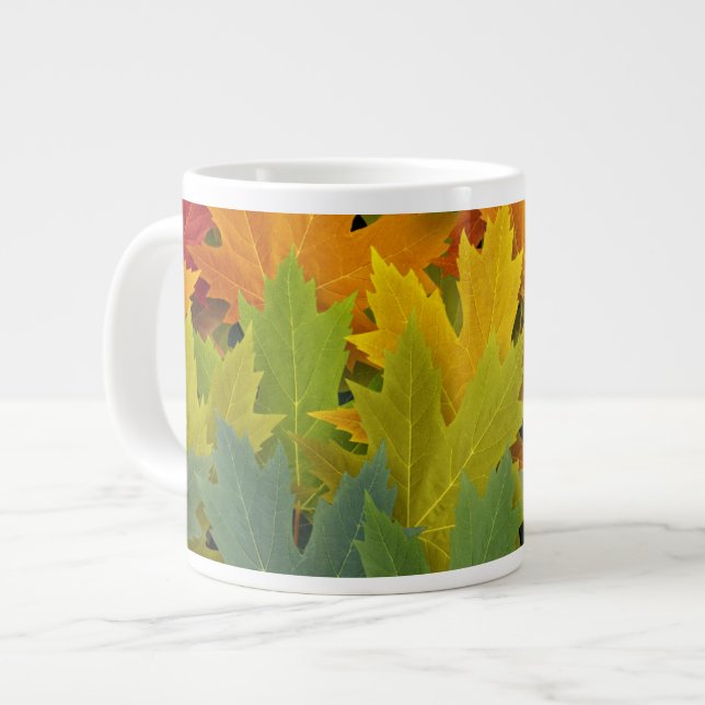 Taza De Café Grande Patrón de otoño 2 (Izquierda)