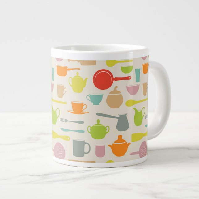 Taza De Café Grande Patrón de platos (Derecha)