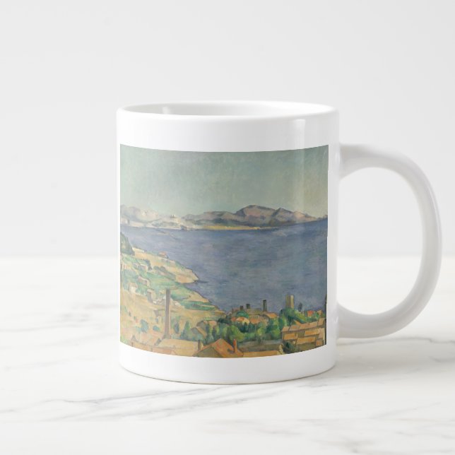 Taza De Café Grande Paul Cezanne el | el golfo de Marsella visto de L (Derecha)