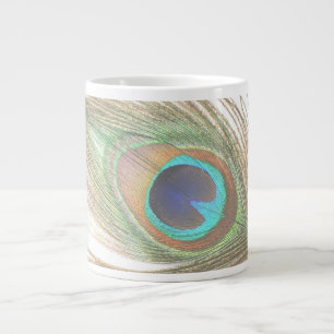 Taza De Café Grande Peacock Feather