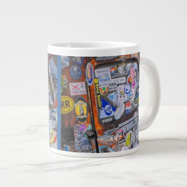 Taza De Café Grande Pegatinas (Derecha)