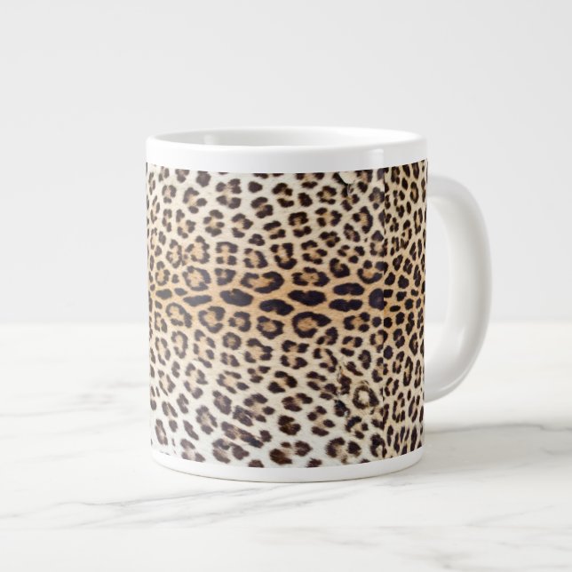 Taza De Café Grande Pelo del leopardo (Derecha)