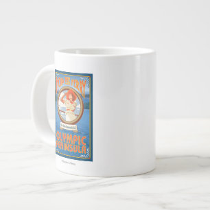 Taza De Café Grande Península olímpica, WashingtonHop el transbordad