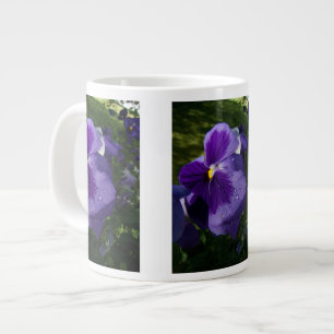 Taza De Café Grande Pensamiento púrpura