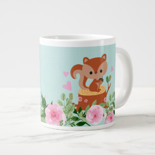 Taza De Café Grande pequeña ardilla Jumbo Mug