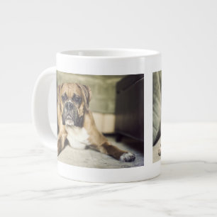 Taza De Café Grande Perrito del boxeador del cervatillo