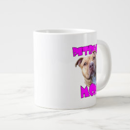Taza De Café Grande Perro de la mamá de Pitbull